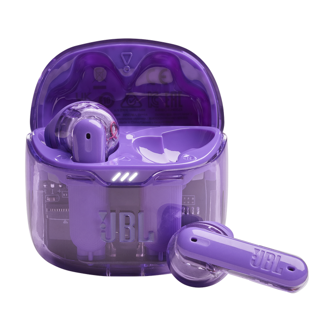JBL Tune Flex Ghost Edition - Purple Ghost - True wireless Noise Cancelling earbuds - Hero image number null